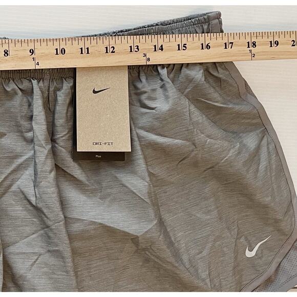 Nike Tempo Dri-Fit Shorts Size 1X Gray Elastic Waist Brief Lined Running - Picture 8 of 9